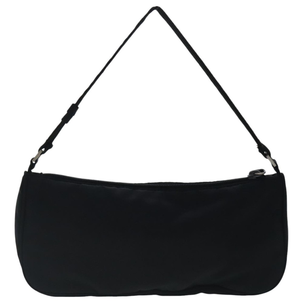 PRADA Accessory Pouch Nylon Black Silver Auth 96593 - Picture 2 of 16